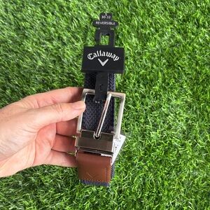 CALLAWAY Navy & Brown Reversible Belt size small 30-32